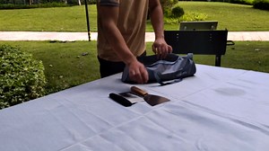 Grill Utensil Storage, BBQ Tool Storage, Grill Tool storage Bag for Outdoor, Storage Container for Grilling Tools. Gifts Box Package, Men's BBQ Gifts!(Gray)