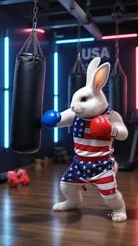 USA 🐰🇺🇸 vs UK 🐰🇬🇧 — The Most Intense Boxing Rabbit Battle Ever! Power, Pride & Revenge #usa #america