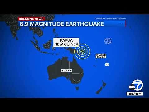 Tsunami threat for Papua New Guinea after 6.9 magnitude earthquake