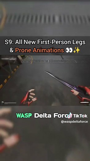 S9: All New First-Person Legs & Prone Animations 👀✨ #deltaforce #dfccsmp #update #new #leak