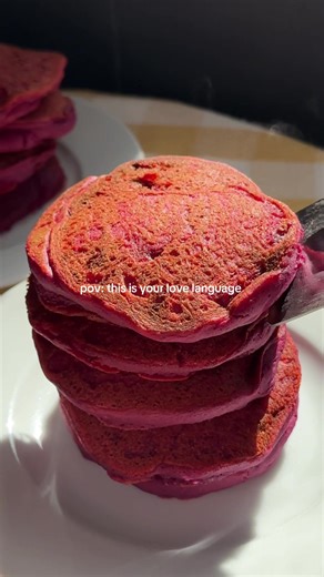 my long language is acts of service and that act must involve food 🥞 #valentinesday #maplesyrup #valentinestreats #pancakes #lovelanguage