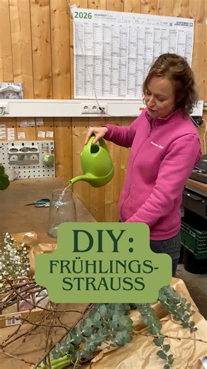 🌷 Frühlingsstrauß DIY 🌸 Alexandra zeigt euch, wie ihr weiße Tulpen, Kirschzweige, Baby Blue Eukalyptus und Schleierkraut ganz unkompliziert direkt in der Vase arrangiert. Locker, natürlich und zeitlos. ✨ Das Schöne daran: Die Kirschzweige blühen später rosa auf, der Baby Blue Eukalyptus bleibt lange dekorativ und die Tulpen könnt ihr einfach erneuern, wenn sie verblüht sind. Alles andere darf drin bleiben 🌿 💡 Wichtig: • Stiele unten schräg anschneiden • Frühblüher immer in kaltes Wasser stel