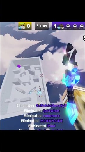 Winning Arena 1 vs 9 🤩 #rivals #roblox