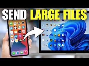 How To Send Large Files From iPhone To Laptop / PC