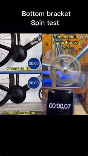 Bike Muenchen on Instagram: "Bottom bracket spin test. Watch new video now on my Youtube channel. Click the link in my bio or head over to @bike.muenchen Don’t forget to hit follow for more content like this.. @bike.muenchen @derrecyclist Credit: @statebicycleco"