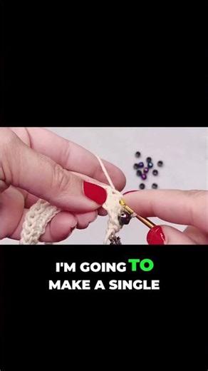 Skip Pre-Stringing Beads ✨ Do THIS Instead! #crochettips #beadedcrochet #crochettutorial
