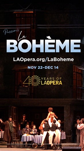2.5K views | Follow four struggling artists as they fall in and out of love in Bohemian Paris. | LA Opera | Facebook