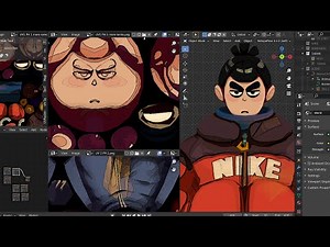 Scissor Seven | Hand-painted 3D character creation — 14h to 3min | Blender3D
