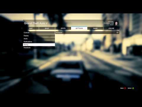GTA V Settings, Map, Pause Menu