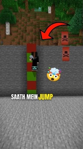 Together We Jump… One Hit 🤯🔥 #minecraft