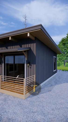 Elegant 2 Bedroom Farmhouse Design | Small House Tour