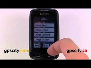 Garmin Edge 800 GPS Bike Computer - Mark a Waypoint Tutorial