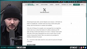 Future Dystopian City THE LINE Begins Construction, INSANE Photo Shows MASSIVE Trench For SciFi City | Tim Pool