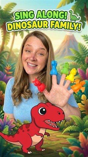Dinosaur🦖 Finger Family SING Along | Sing with Me #toddlers #shorts