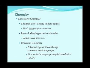 First Language Acquisition Podcast