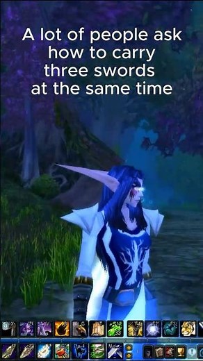 WoW Classic TBC Ashenvale Hunter RP PvP. 3 swords guide #shadowstride #worldofwarcraft #pvp