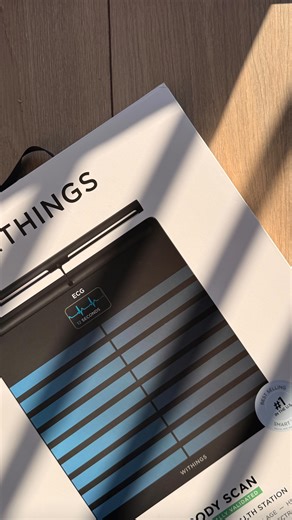 Mari Sikharulidze on Instagram: "#gifted_by_Withings Health tech that actually motivates me 🖤 Withings Body Scan gives me all the insights I need to stay on track, from weight and fat % to heart rate and nerve activity. All in one scan. @withings"