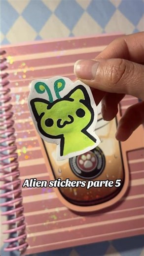 Sticker de alien diy #art #dibujoscreativos #sticker #aprendiendoadibujar #diy