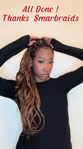 @tyra_talks 😍 showing us her braiding skills with @smartbraid … ✨ Smartbraid Pre-Stretched 28” ✨ Shade colour 30 … #braids #smartbraid #smarthair #braidstyles #braided #braidstyles #hairstyles