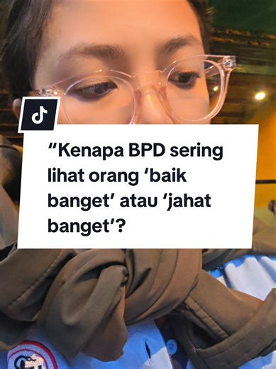 “Kenapa BPD sering lihat orang ‘baik banget’ atau ‘jahat banget’?” “Dalam mitologi ada Janus, dewa bermuka dua. Melihat dua sisi sekaligus. Pada BPD ada mekanisme ‘splitting’ — sulit menggabungkan sisi baik dan buruk secara bersamaan.” “Tapi dengan terapi seperti DBT, otak bisa belajar melihat abu-abu.” #BPD #PsikiaterTikTok #MentalHealthIndonesia #Neuroscience #TraumaHealing ” 📚 3 Daftar Pustaka Ilmiah Linehan, M. M. (2015). DBT Skills Training Manual. Guilford Press. Gunderson, J. G. et al. (