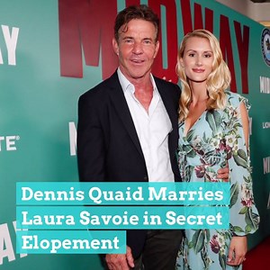 Dennis Quaid marries Laura Savoie in secret elopement! 💍 bit.ly/2Ve40Aq | Extra