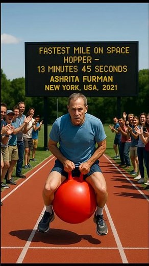Bouncing Into the Record Books: Fastest Mile on a Space Hopper!