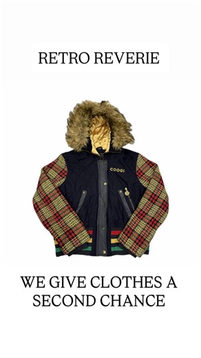 Vintage COOGI Knit Sleeve Bomber Jacket, Faux Fur Hood, Rasta Trim - Etsy