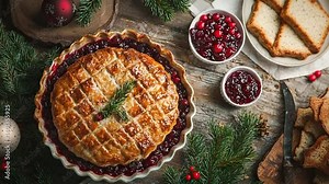 tourtière with cranberry chutney video canadian cuisine