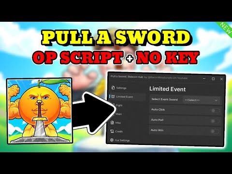 *NEW* Pull a Sword OP Script (EVENT FARM, INF POWER, WIN ANY BOSS, AUTOFARM) PASTEBIN
