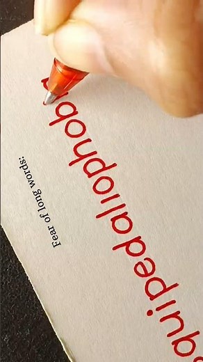 The most ironic phobia in the world... 🫣 #print #handwriting