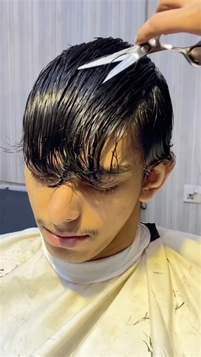 How to layering scissors cut hair step by step ASMR💈 #italianhairstyle