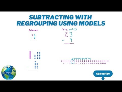 Subtracting With Regrouping Using Models 🎓 Anyone Can Do Math