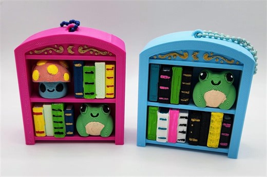 Book Nook Fidget Clicker- Gift for Book Lovers-stack of Books -fidget Clicker Raven Crow Clicky Fidget - Etsy