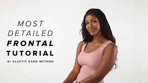 9.5K views · 91 reactions | Get in to this DETAILED step-by-step tutorial on how to lay your lace frontal using the elastic band method featuring MyTresses Black Label bundles and 13x4 Lace Frontal 1-pack solution! In this tutorial, @JanelasealySmith shows you the proper way to customize and install your lace frontal with no glue, no tape, and no tension! | Outre | Facebook