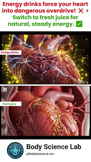 Energy Drinks VS Fresh Juice: What Happens to Your Heart! #energydrinks #hearthealth