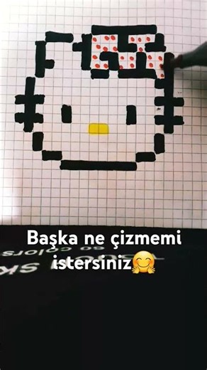 pixel art hello kitty