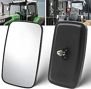 Forklift Mirror, Universal Tractor Mirrors for Forklift Wide Angle Rearview Mirror for Truck Tractor Reaplacement (2)