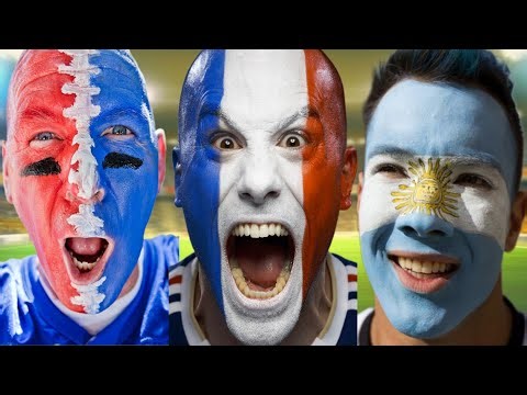 National Football Teams Face-Painted FANS Comparison ⚽🔥