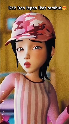 KAK ROS LEPAS IKAT RAMBUT😍😍😍 #kakros #upinipin #lepasikatrambut #shorts #foryou