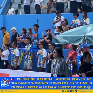 In a historic moment for Philippine tennis, the Philippine national anthem was played at the SEA Games women’s singles tennis event for the first time in 26 years. The ceremony followed Alex Eala’s gold medal victory over Thailand’s top-seeded player in the finals held in Bangkok. Eala’s commanding performance not only secured the gold medal but also ended the Philippines’ long-standing drought in women’s singles tennis at the regional games. Fans and supporters celebrated the historic achieveme