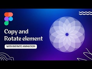 Copy and Rotate element with Infinite Rotation Animation in Figma