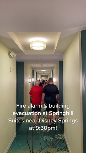 Fire Alarm Evacuation at Springhill Suites near Disney World