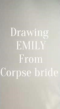 Drawing Emily from corpse bride #short #corpsebride