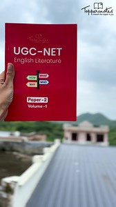Clear UGC NET English Literature Exam in one go, Study from the notes made by toppers & give a boost to your preparation. ORDER NOW. Limited Stock Available | Toppersnotes