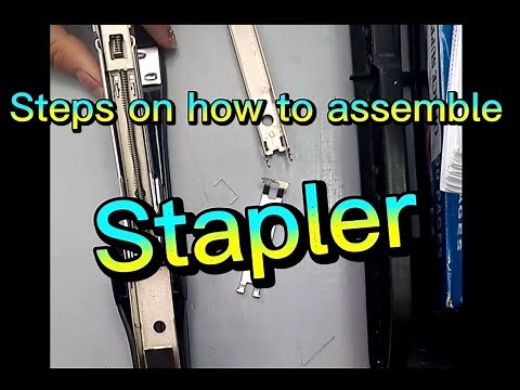 Steps on how to assemble stapler | JENNYSEL TUTOR