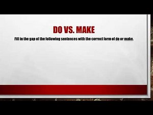 do vs. make collocations for Cambridge English: First (FCE) exercise (15 questions)