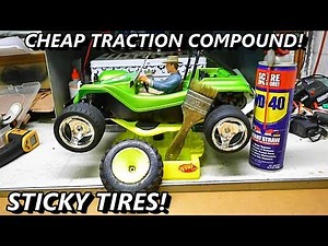 CHEAP RC TIRE TRACTION COMPOUND WD40 ?