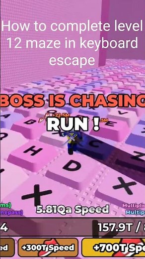 how to complete level 12 on keyboard escape #roblox #viral #short