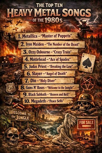 The Top Ten Heavy Metal Songs of the 1980s