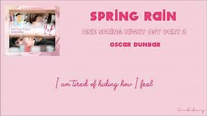 [Engsub] Spring Rain - Oscar Dunbar (봄밤 / One Spring Night OST Part 2) Chords - ChordU